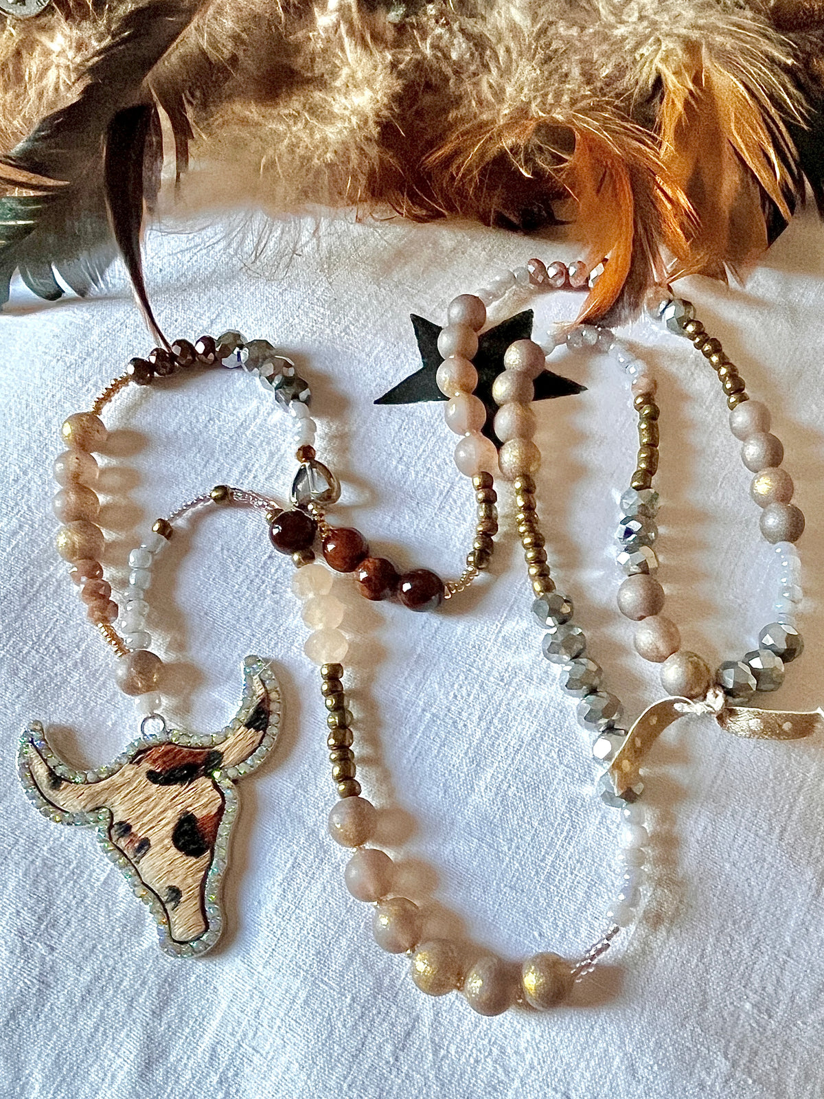 Buffalo Terre des sables – Collier mi long Arastuce