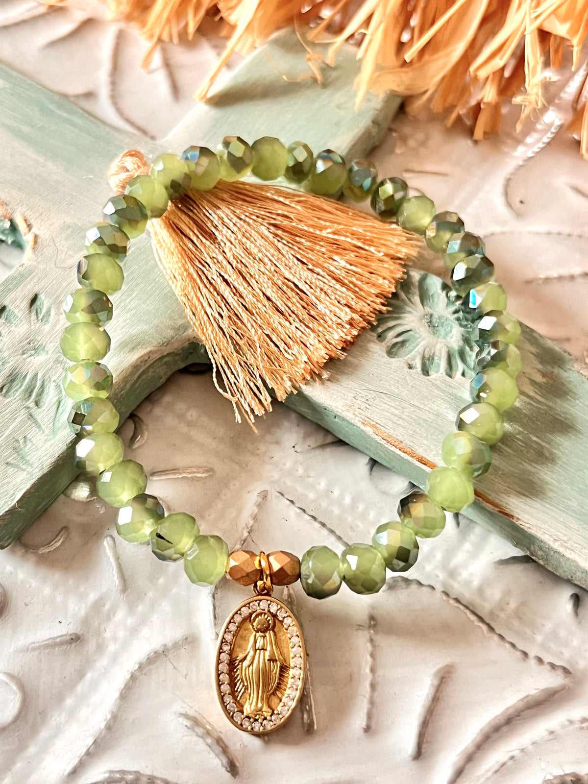 Bloom – Bracelet - perles anciennes de chapelet (Copie) Arastuce
