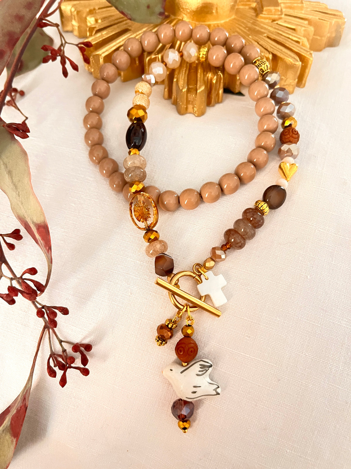 Céleste - collier - cham's Ma boutique