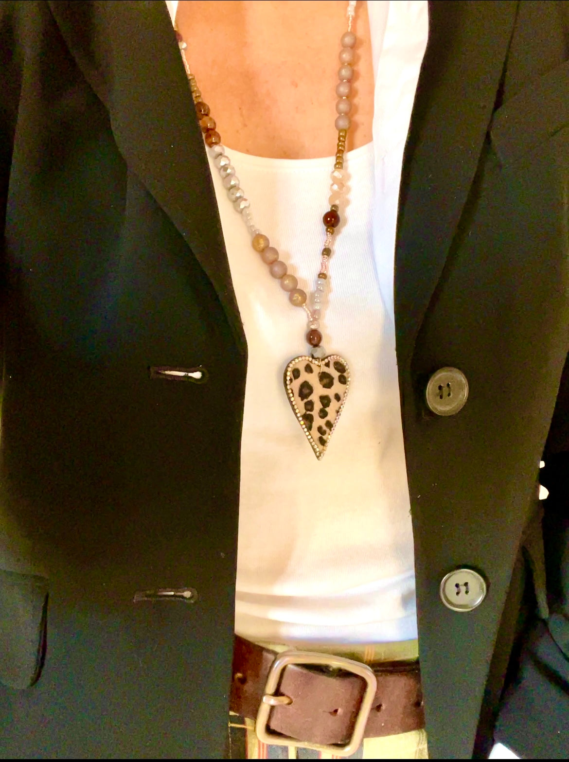 Buffalo  Coeur Arizona  – Collier mi long Arastuce