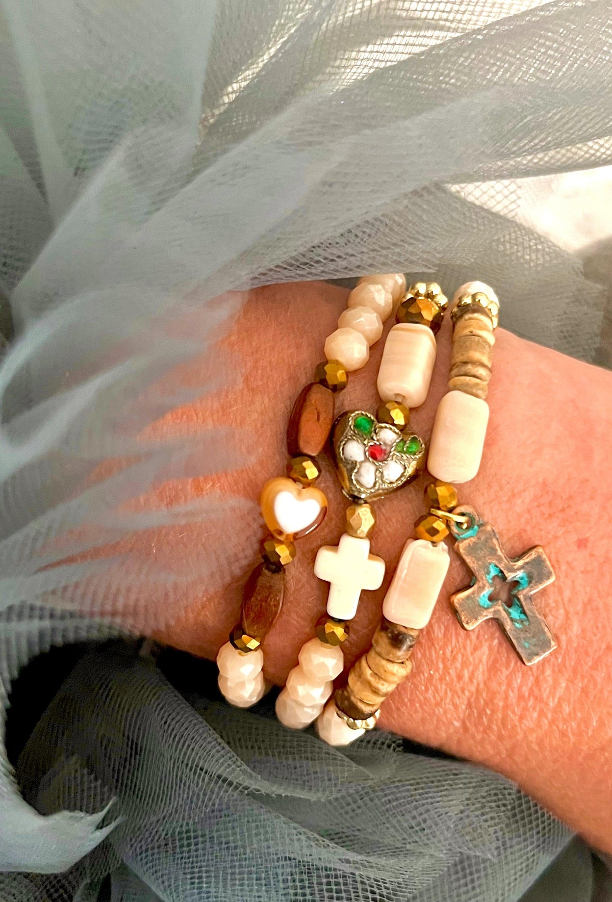 Dakota – Bracelet verre facetté Arastuce