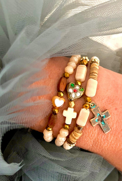 Dakota – Bracelet verre facetté Arastuce