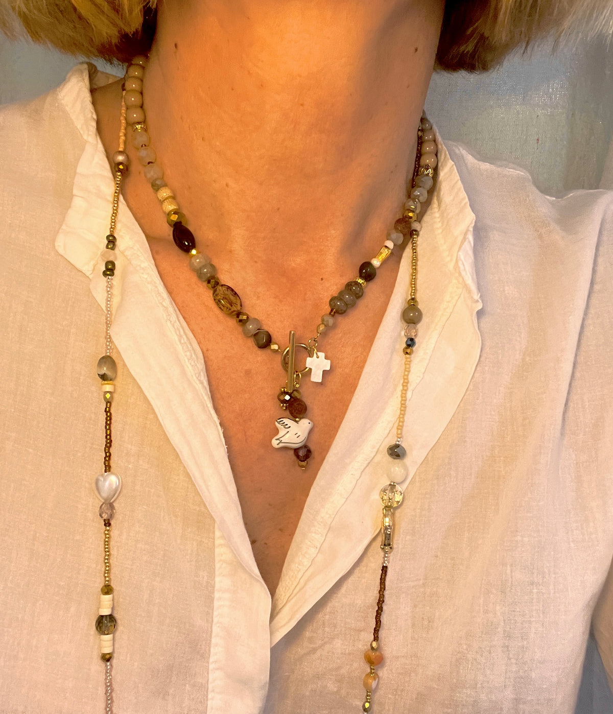 Céleste - collier - cham's Ma boutique