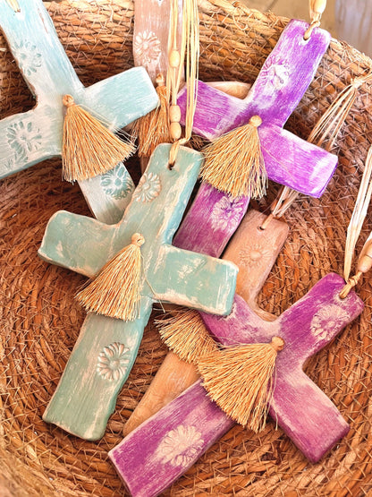 Croix Shabby – Déco murale Arastuce