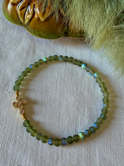 Esther Green - Perles facettes de verre